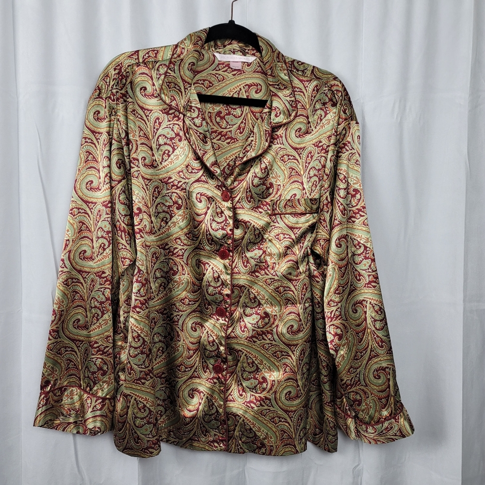 Victoria' Secret Paisley Silky-Satiny Night Shirt
